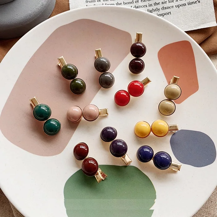 Силиконовые мини-сумки Bean шпилька Liu Haijiao шаровой головкой зажим «утиный клюв» шпилька для волос с шириком Сторона Клип аксессуары для волос головной убор G0329