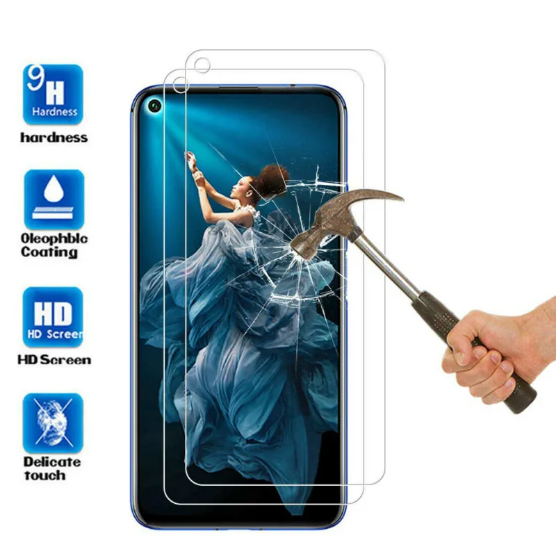 2 шт закаленное стекло для huawei Y5 Y6 Y7 Prime Y9 Y3 P Smart Plus / защитное стекло на Honor 9 Lite протектор экрана