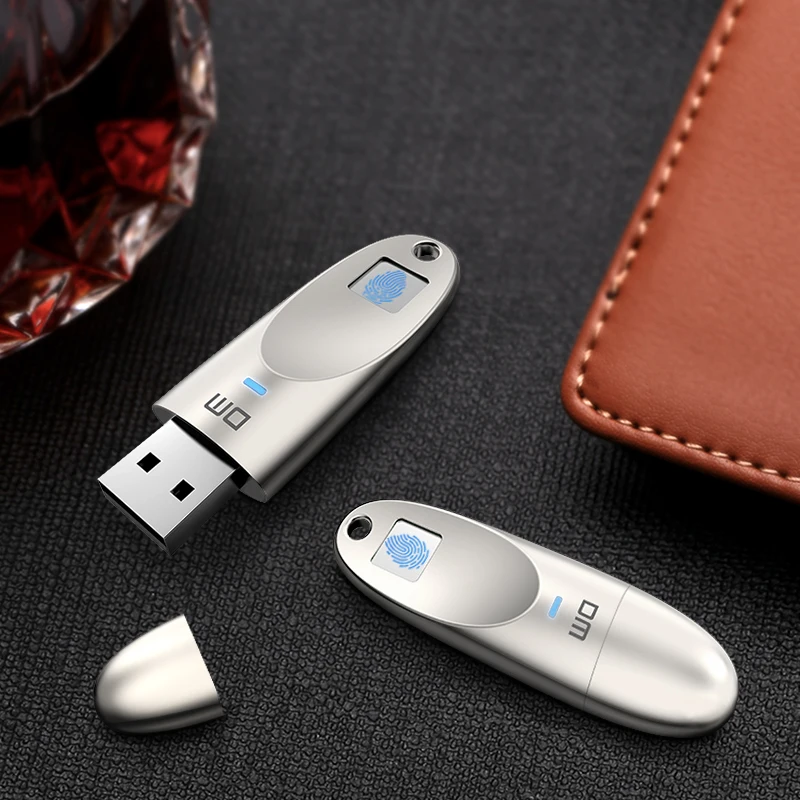 

DM PD062 USB Flash Drive Recognition Fingerprint Encrypted 32GB 64GB High-speed Pen Drive Security Memory USB 3.0 disk