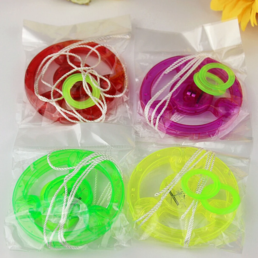 Цветной пластиковый вращающийся светодиодный светильник онарик летающая