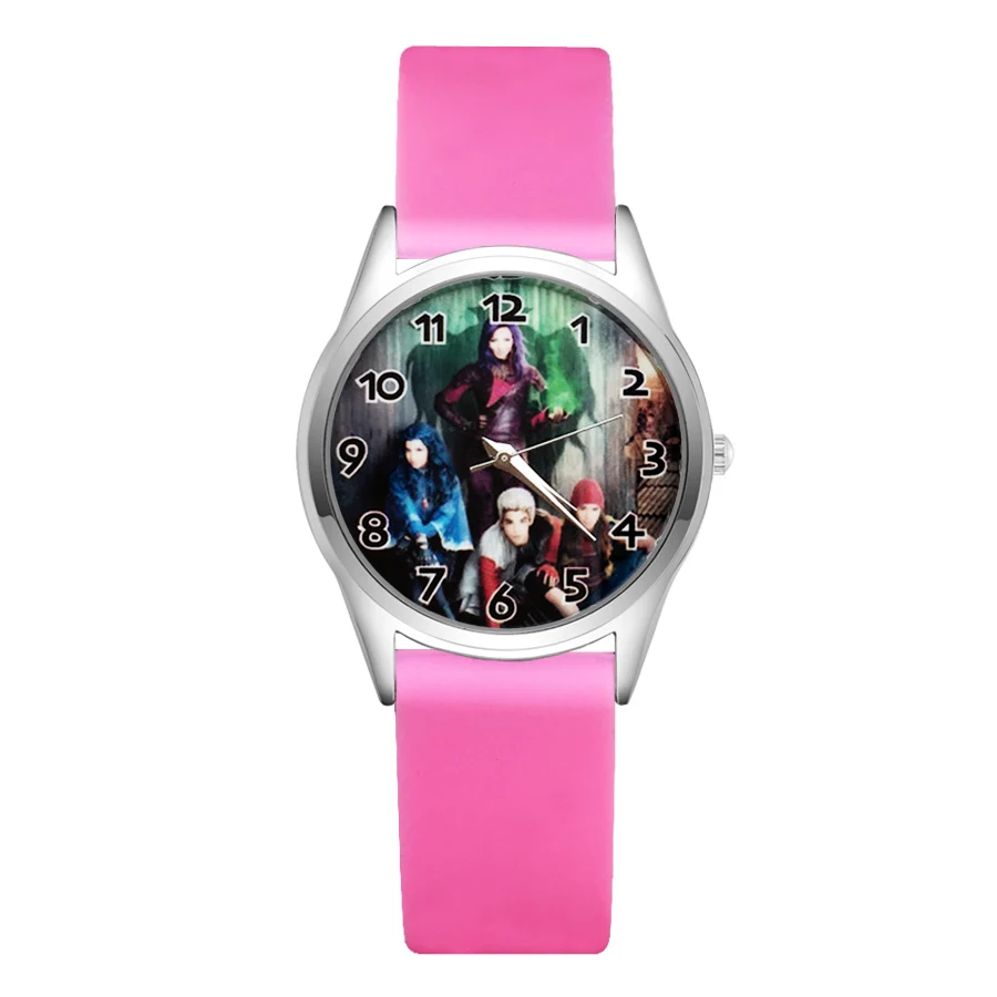 Pink Милые детские часы с героями мультфильмов; симпатичные стильные женские часы для студентов; для девочек и мальчиков; кварцевый мягкий силиконовый ремень; наручные часы; JC39 - Цвет: Pink