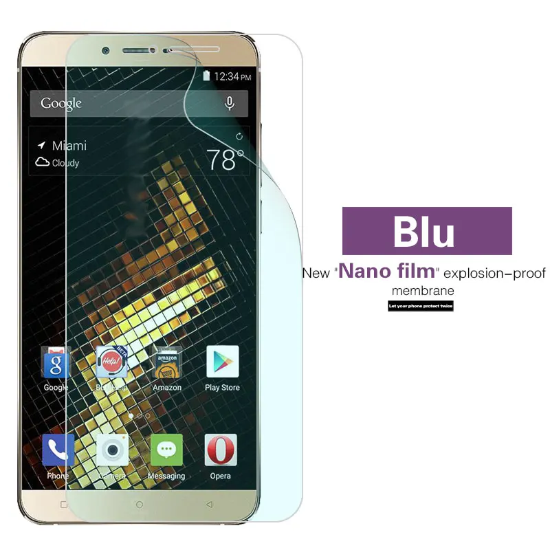 Взрывозащищенная нано пленка из мягкого ТПУ для BLU VIVO 5 Mini 5R 6 8 Air Selfie XL 2 XL2 Защита от