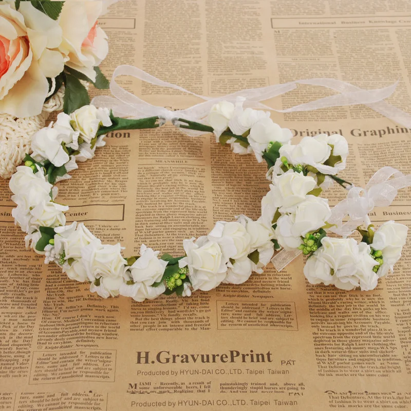 Девичник невесты To Be Baby Shower вечерние венок из пенопласта с розами Гавайские