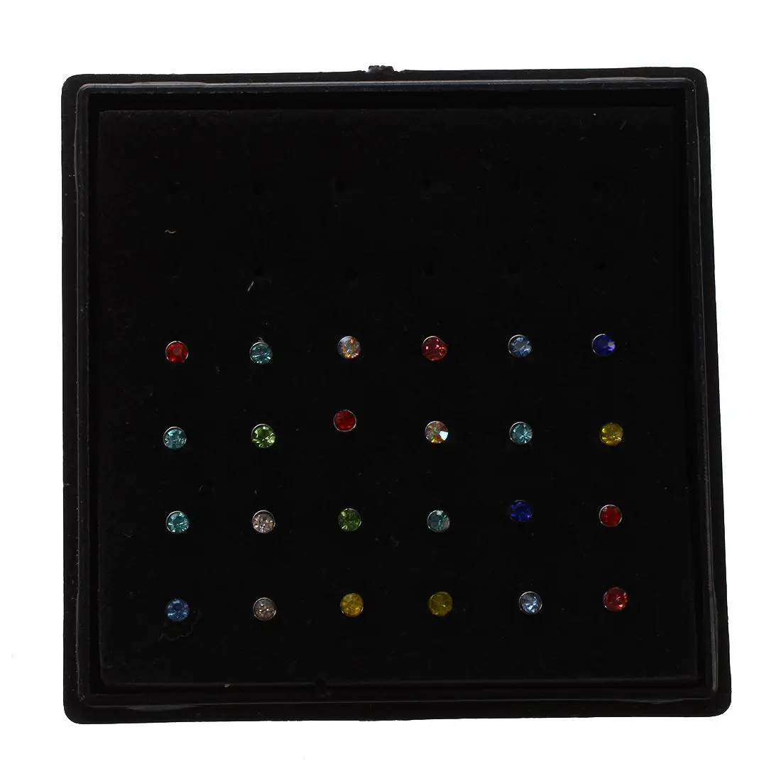 24 шт 8 мм кристалл шпилька для носа|crystal nose stud|nose studstud |