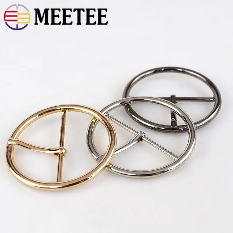 20-70 мм Meetee круглые металлические пряжки для ремня регулируемые булавки пряжки DIY Женское пальто швейные кнопки для сумок аксессуары для декора одежды