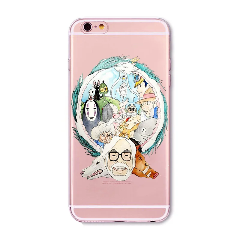 My Neighbor Totoro current fashion Cover For iphone XS XR transparent and black TPU soft shell for Samsung S7 S8 S9 case cover |