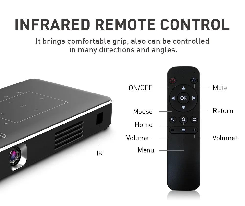 WZATCO Android wifi Bluetooth 4,1 умный светодиодный DLP проектор Поддержка 4k Full HD 1080P домашний кинотеатр проектор аккумулятор 4100 мАч