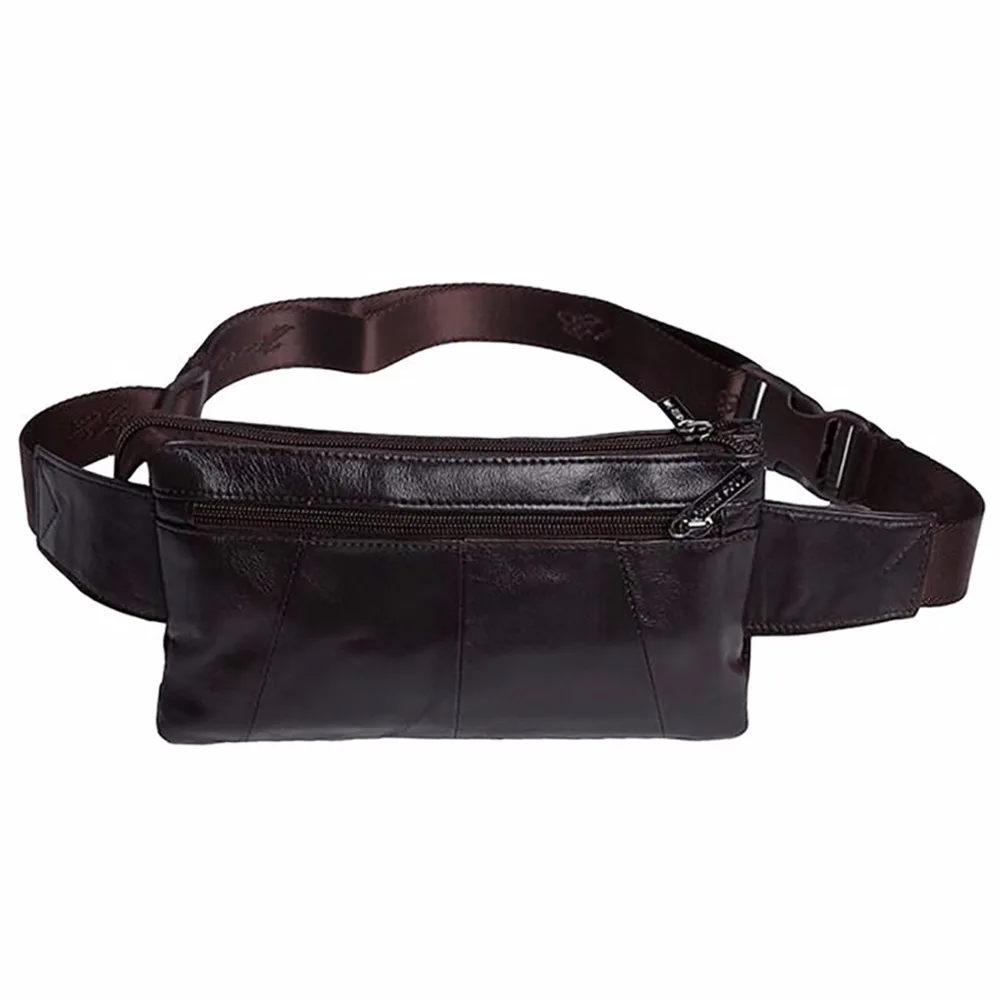 Новое поступление натуральная кожа воловья поясная сумка для мужчин петля