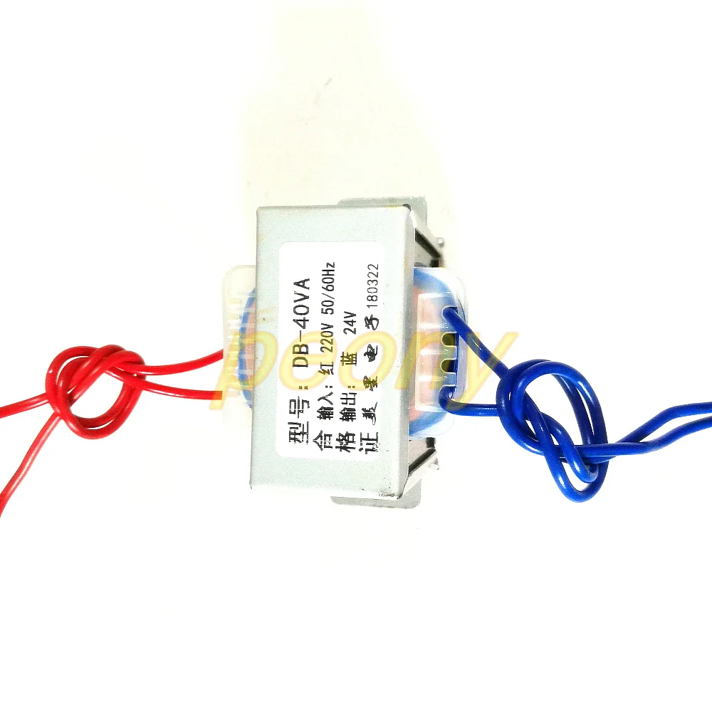 EI тип 40W Трансформатор 40VA 220VAC к 24VAC 1.5A силовой трансформатор полная медная связь |