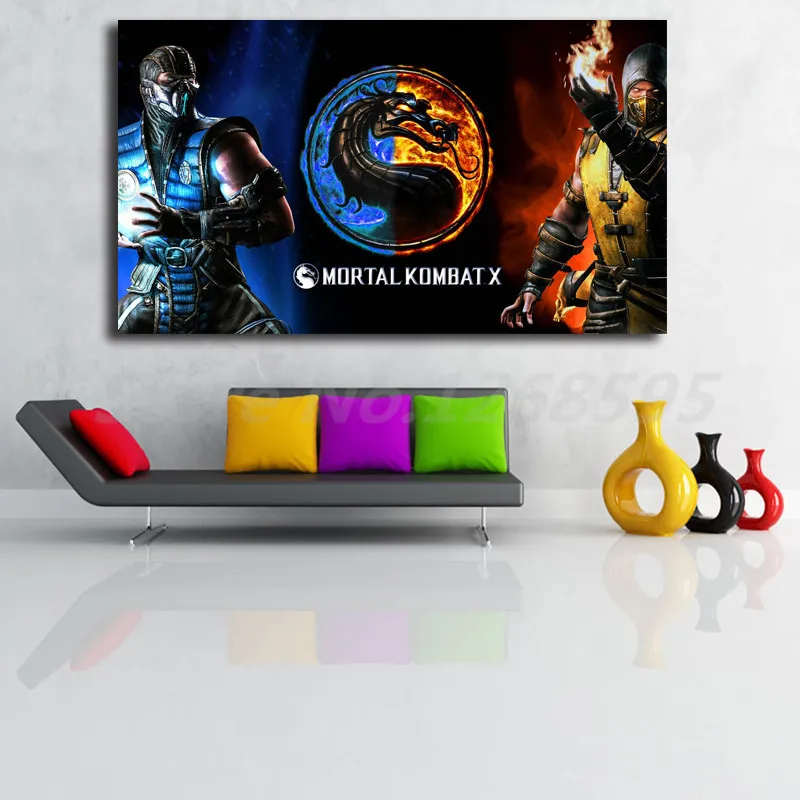 Обои Mortal Kombat Vs Scorpion HD настенные художественные плакаты на холсте принты картины