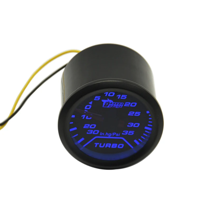 Dragon gauge Unuversal 2 дюймов солнцезащитные очки черный корпус синий светильник Авто турбины турбо вакуум в. hg Boost Gauge