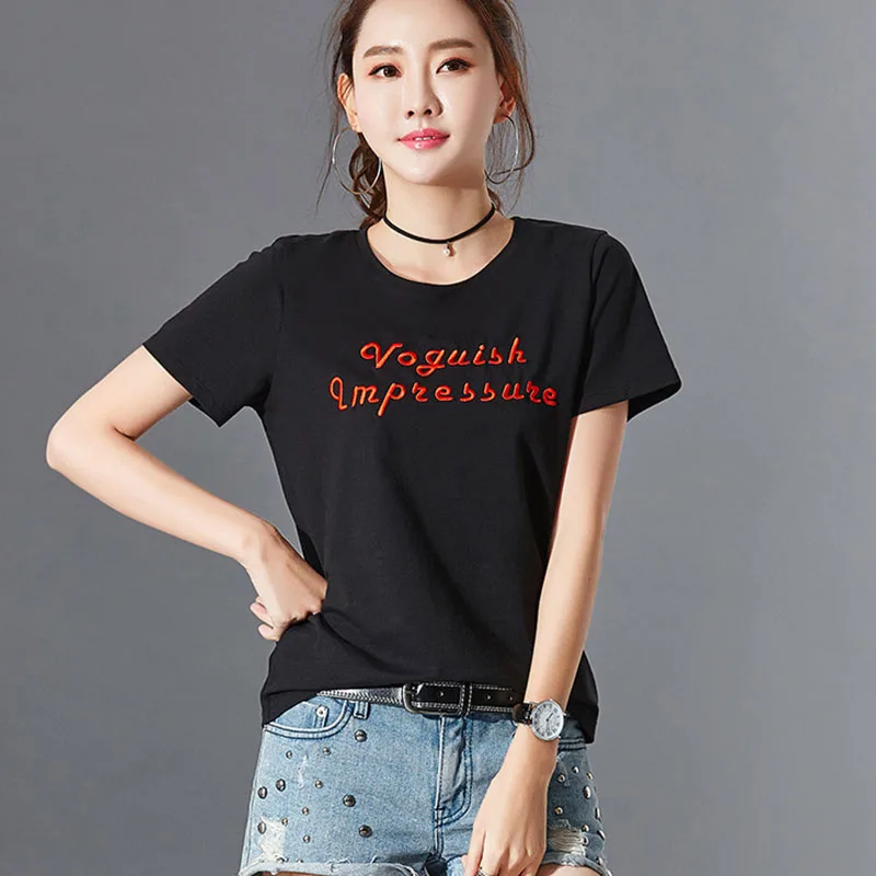Женская хлопковая Футболка BOBOKATEER белая футболка большого размера camiseta mujer летняя