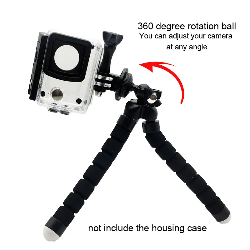 Аксессуары для GoPro Peeynnt гибкий мини штатив Осьминог с винтом Go Pro Hero 8 7 6 5 4 3