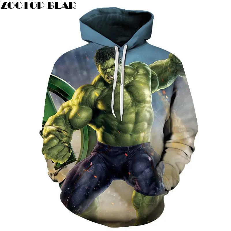 Новое поступление, мужские толстовки, супергерои, принт, косплей, Marvel, уличная мода, мужские топы, Теплые повседневные толстовки, ZOOTOP BEAR