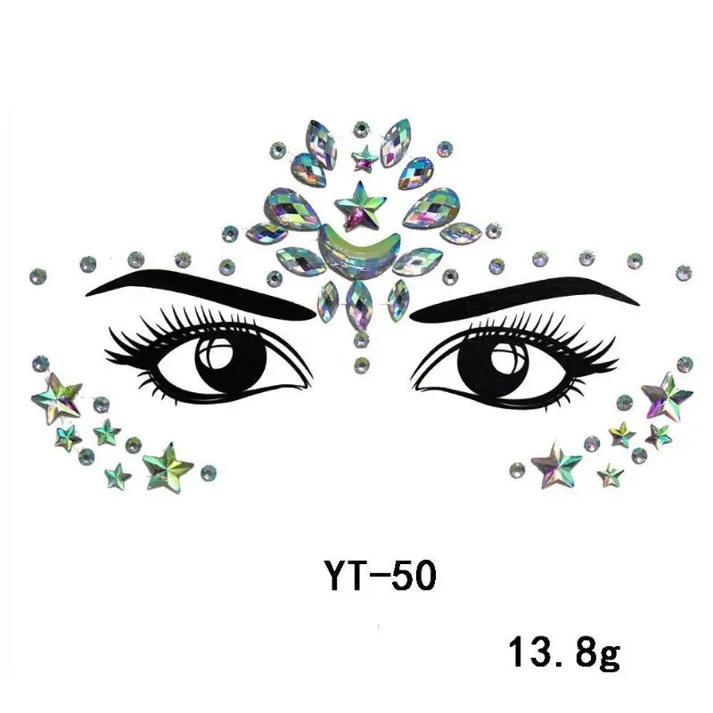 Украшения для тела, глаза, грудь, блестки для лица, украшения для тату, праздничные, вечерние, акриловые, самоклеющиеся, для лица, ювелирные изделия, драгоценные камни, красота, макияж, стикер s