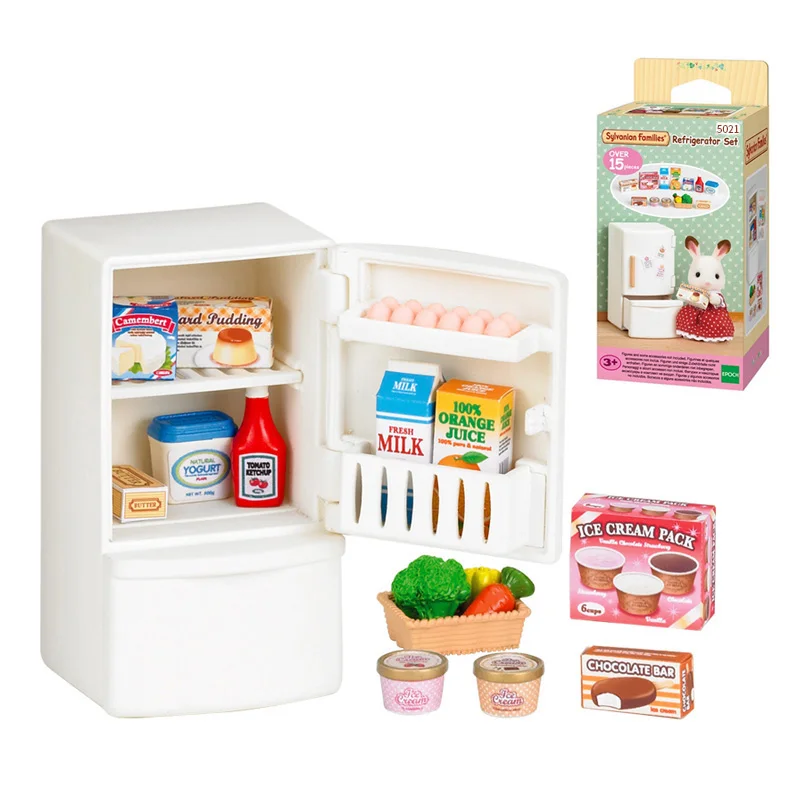 Sylvanian Family кукольный домик игровой набор мебель холодильник аксессуаров подарок