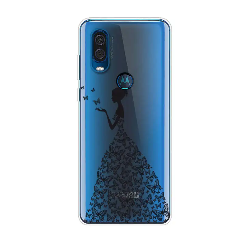 Чехол для Motorola One Vision чехол 6 3 дюйма мультяшный ТПУ силиконовый накладка телефона