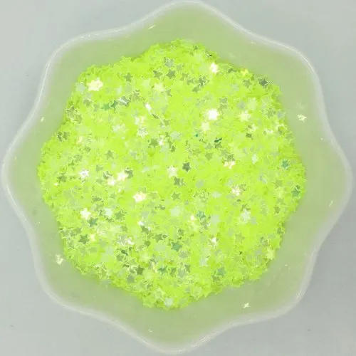 Bright green 3 мм Ультра тонкая звезда блестка для ногтей ПВХ свободные блестки пайетки лак для ногтей Свадебные Dec конфетти DIY аксессуары 10 г 20 г - Цвет: Bright green