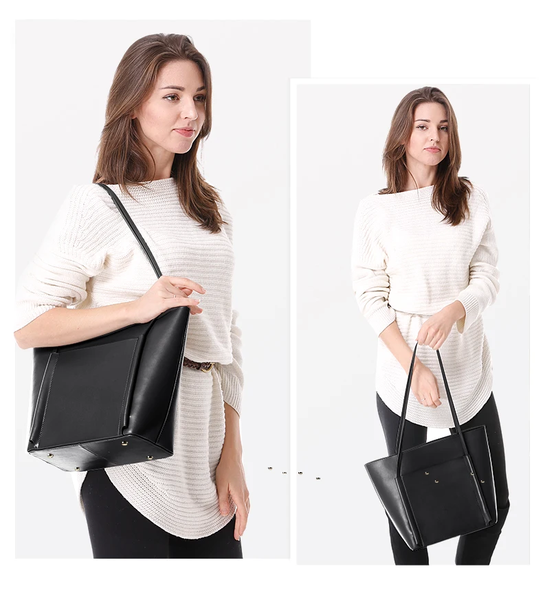 NMD новые Брендовые женские сумки из коровьей кожи, женская сумка на плечо, дизайнерская роскошная женская сумка, Большая вместительная сумка на молнии для женщин