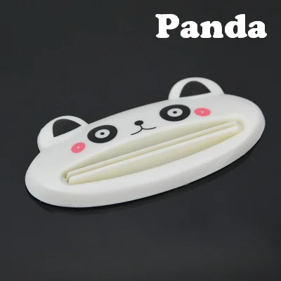 White Panda Мультфильм кун-фу Панда диспенсер для зубной пасты для ванной очищающее средство для лица соковыжималка макияж экструдер крем Косметическая заставка - Цвет: White Panda