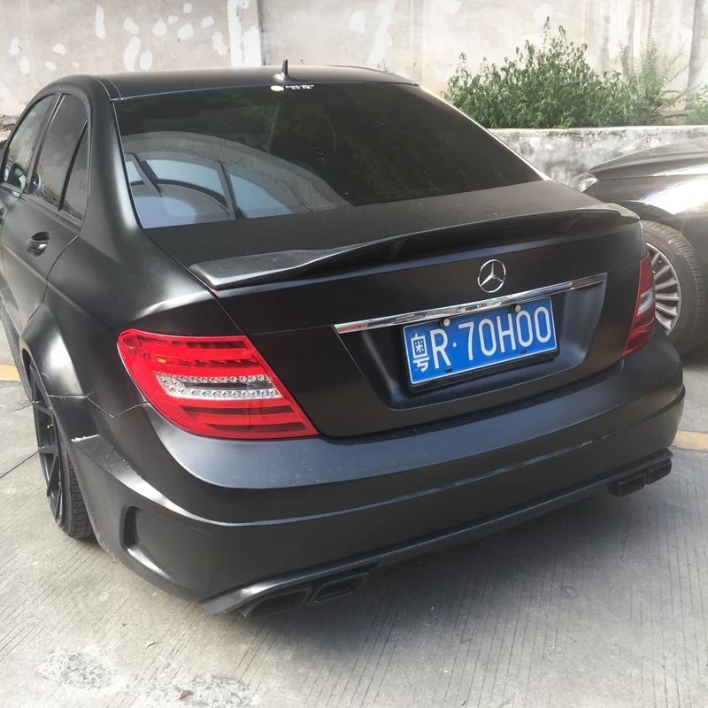 W204 стиль renntech спойлер из углеродного волокна/FRP R стиль спойлер для Benz W204 C300 C180 C220 2007-2013 4 Двери Седан C Класс