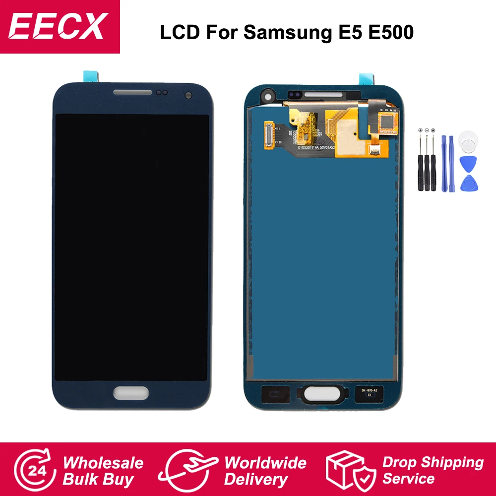 E5 AMOLED для Samsung Galaxy LCD E500F E500H дисплей E500HQ E500M экран с сенсорным дигитайзером сборный