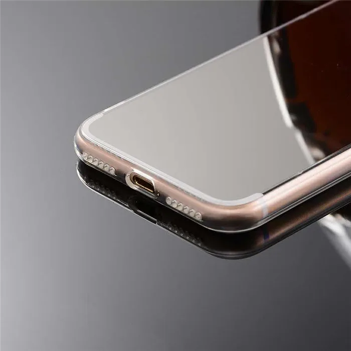 Роскошный мягкий, зеркальный, из ТПУ задняя крышка чехол для iPhone 6 S 6 S Plus 7 Plus 6 S Plus 7 Plus, 8 Plus, X XS Max XR 5 5S чехол SE оболочка корпуса