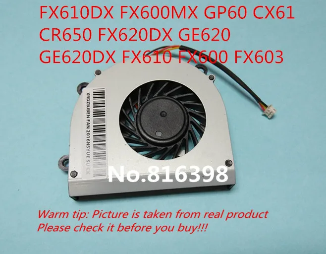 Кулер для ноутбука MSI CR650 FX600 FX610 FX603 FX620 FX620DX GE620 GE620DX|laptop cooler fan|fan for laptoplaptop fan |