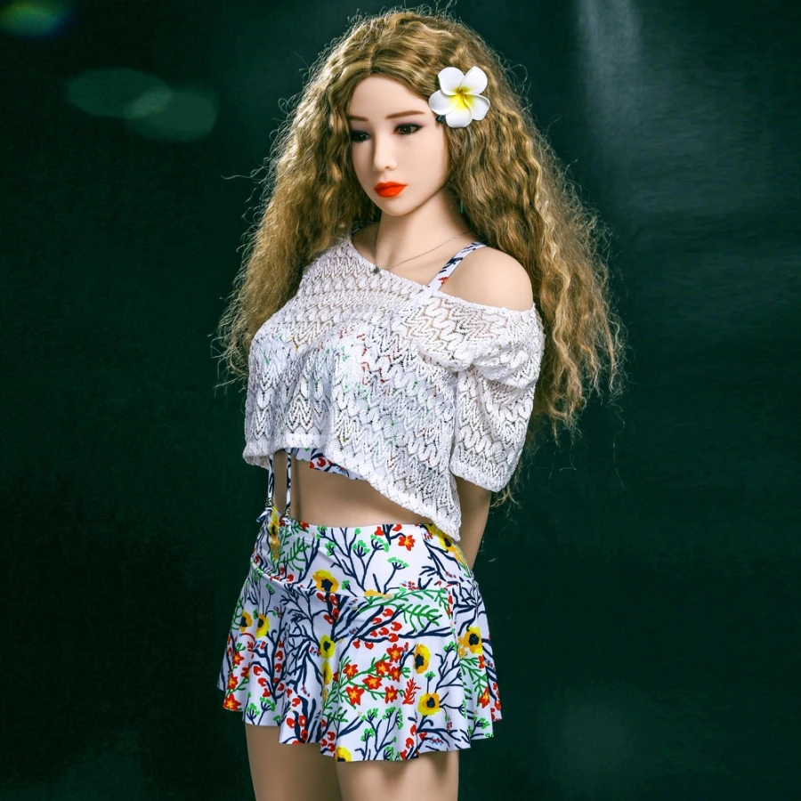 Pinklover 155 см маленькая грудь A cup настоящие силиконовые секс куклы робот японский