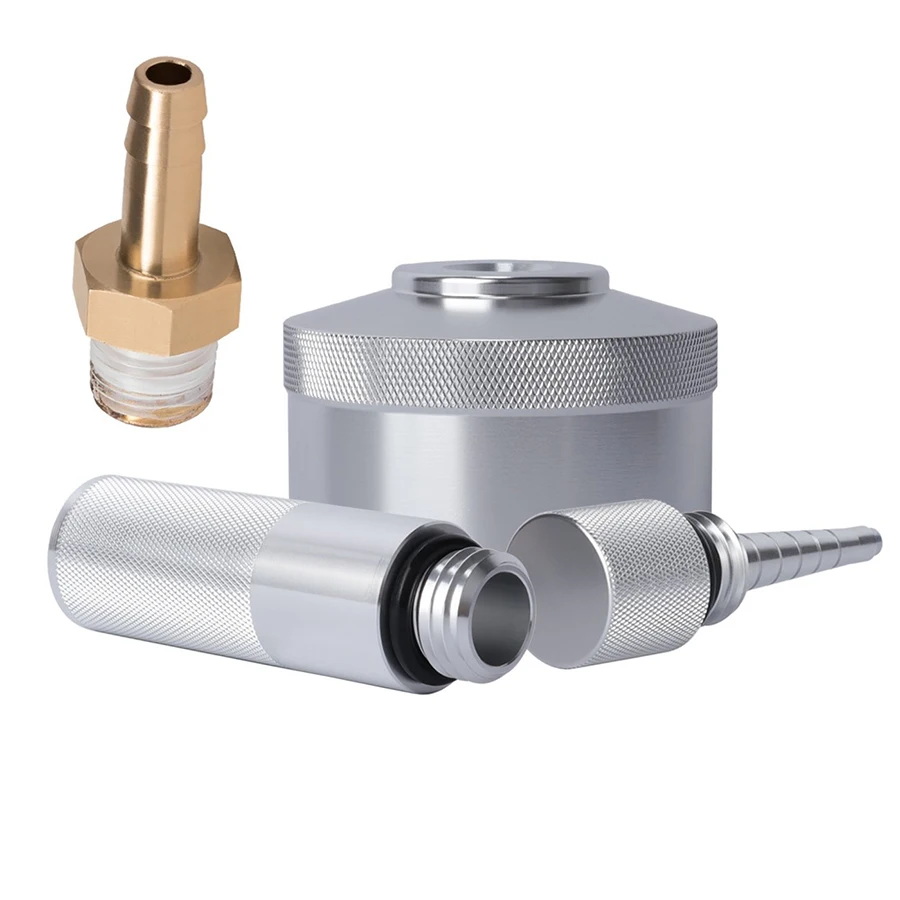 4 шт. обновленная удлиненная газовая крышка с латунным фитингом для шланга