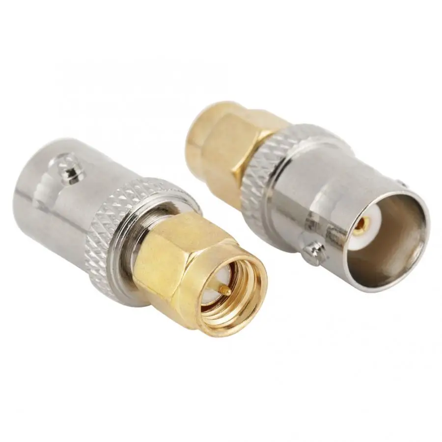 2 шт./лот BNC Female to SMA Male Type RF коннектор коаксиальный адаптер тестовый