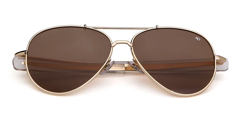 HBK Pilot 90s AO General Pilot американская оптическая 12K Золотая оправа Oculos De Sol армейский Военный Макартур с коробкой K40024