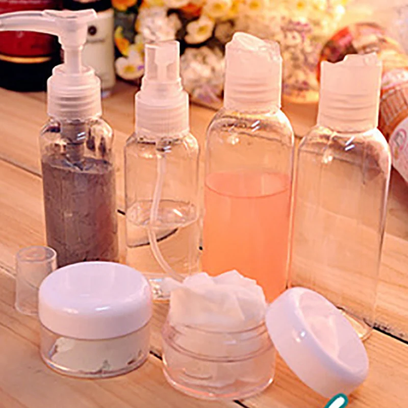 6 шт./компл. путешествия синий чистый макияжный косметический крем для лица