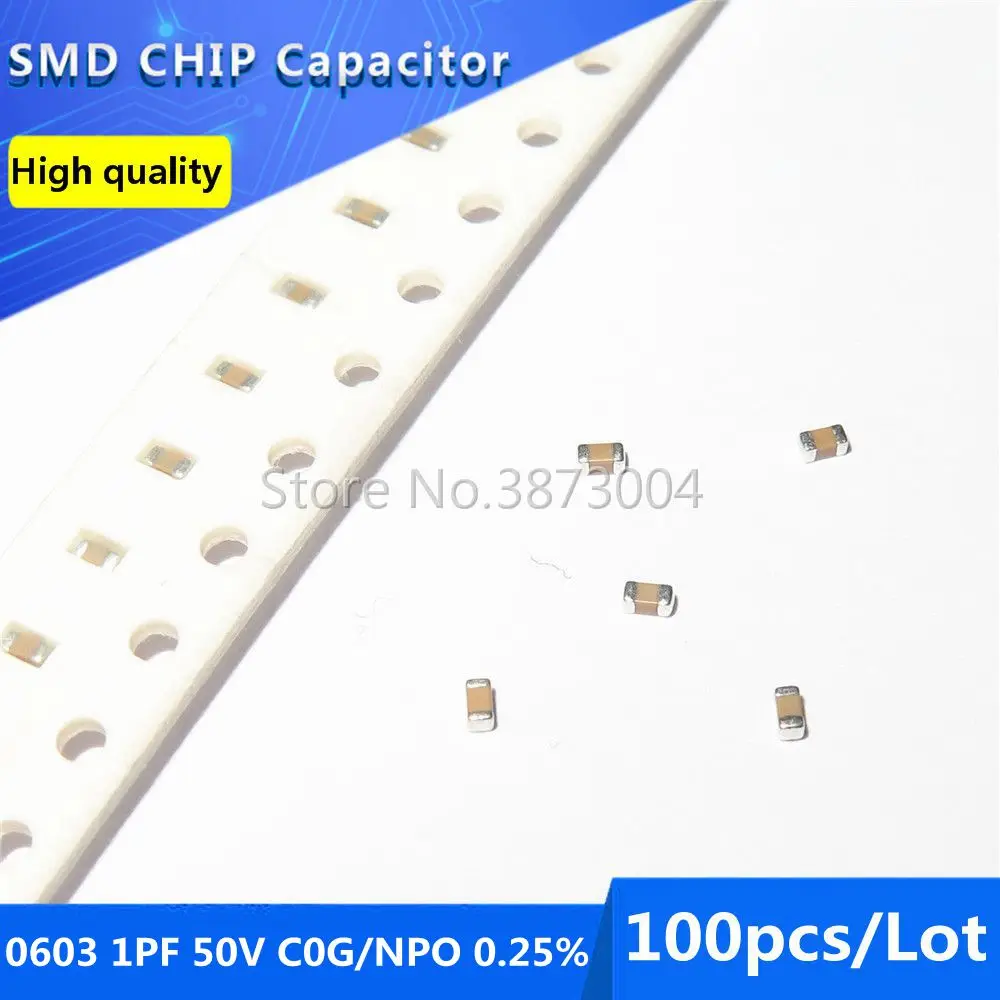 100 шт. 0603 1PF 50 в C0G/NPO 0.25% SMD чип конденсатор|Регуляторы напряж./стабилизаторы| |
