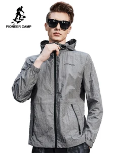 Мужская ультратонкая куртка Pioneer Camp, модная повседневная водонепроницаемая куртка, ультра-светильник, весна 2018