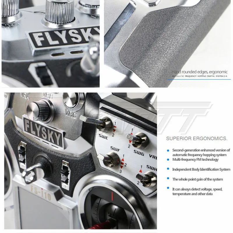 FlySky FS-i10 2,4G 10CH AFHDS 2A автоматический Частотный скачкообразный передатчик+ FS-iA10 приемник для радиоуправляемого мультикоптера вертолета