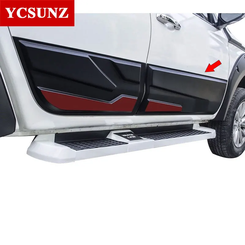 black red Облицовка корпуса для Mitsubishi l200 Triton облицовка корпуса защита аксессуары для Mitsubishi L200 Ycsunz - Цвет: black red