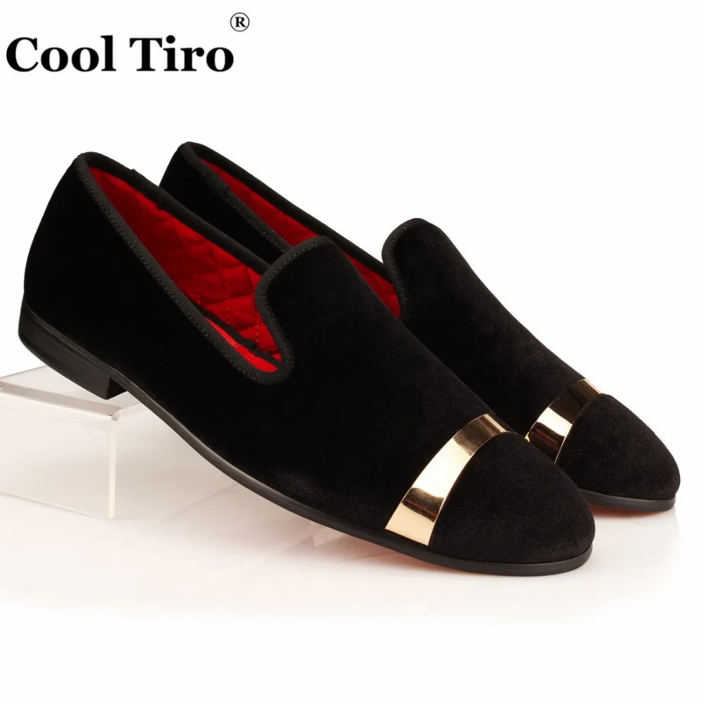 Крутые черные бархатные Тапочки TIRO мужские лоферы туфли без шнуровки для курения