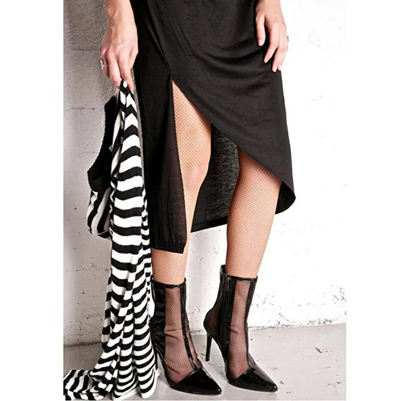 

REAVECAT new Mesh tranaprent clear woman ankle Boots Super high heels stiletto Pointed Spring Summer bottines femme size 43