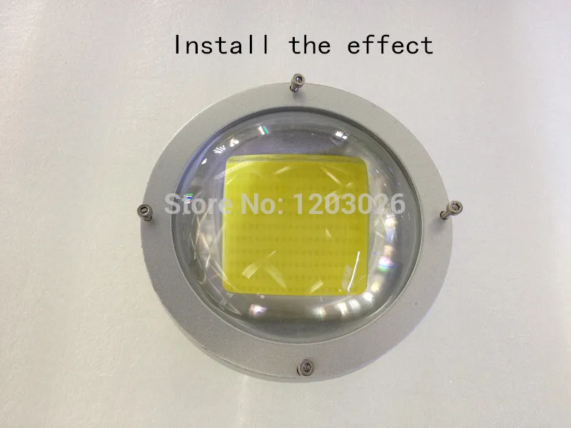 Комплект светодиодных стеклянных линз 120 градусов плоский объектив + отражатели