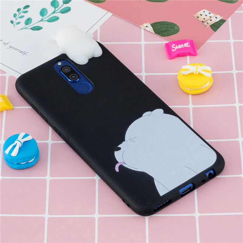 Nova 2i чехол для huawei mate 10 Lite чехол для Fundas huawei Nova 2i чехол 3D Мягкий Силиконовый ТПУ милый мультяшный чехол для телефона