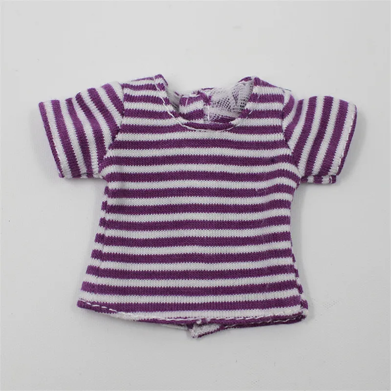 Одежда для Blyth dol короткая футболка в полоску милая одежда ледяных dbs 1/6 bjd|Куклы| |