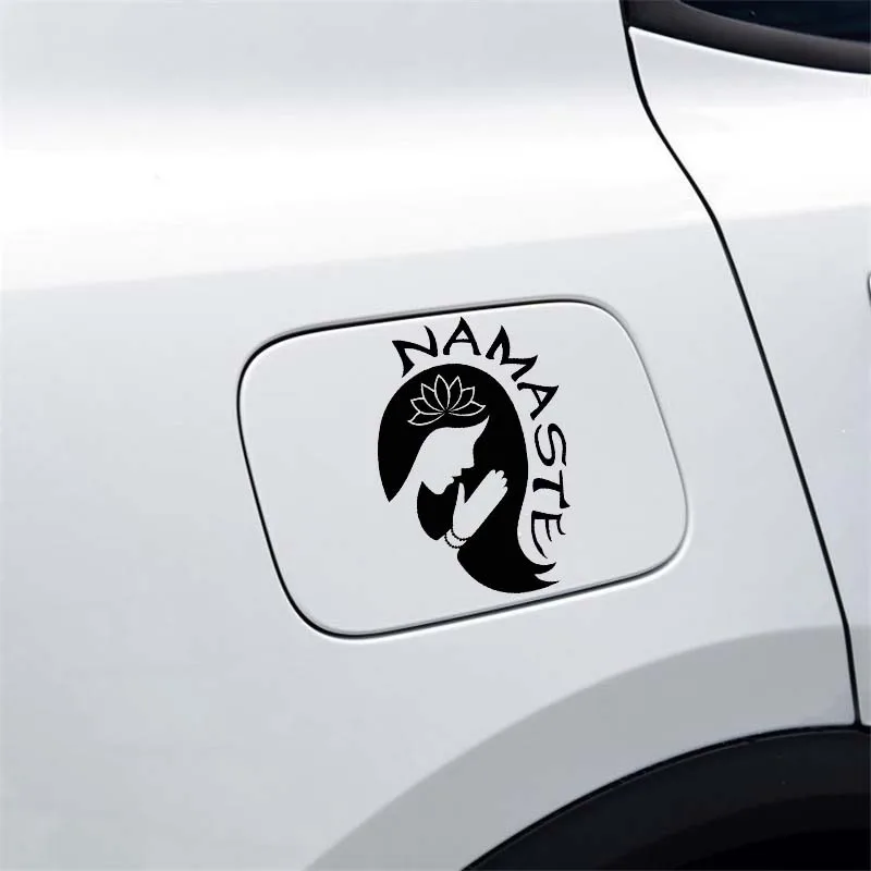 YJZT 8 4*12 4 см Автомобильная наклейка с изображением Святой цветочной девушки Namaste