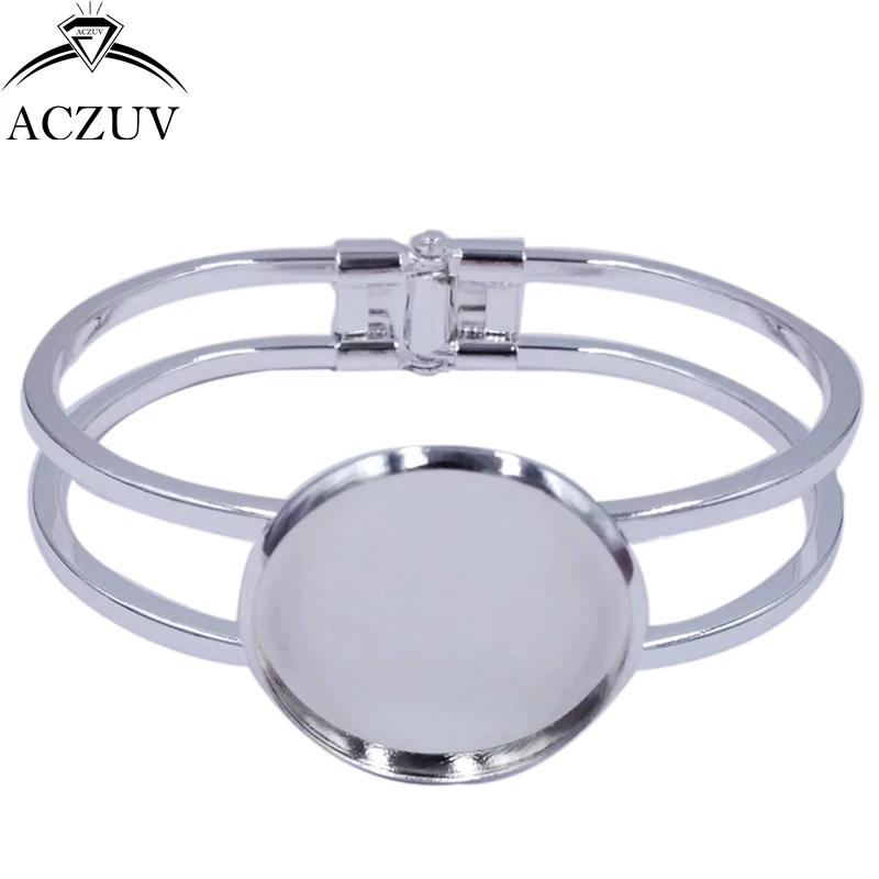 Чистый корпус для браслета из меди 20 мм 25 7 цветов|bezel blank|metal bracelet blank25mm bezel |