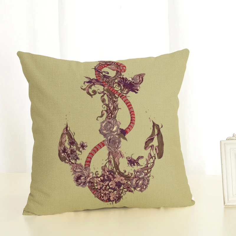 Новое поступление 2 Наволочки с якорем постельное белье мультяшным рисунком