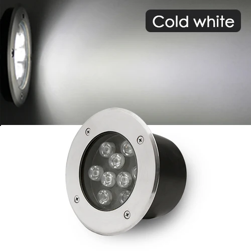Cold White RGB светодиодный подземный светильник с дистанционным управлением AC110V 220V RGB 18 Вт 24 Вт 36 Вт светильник для двора IP68 уличный светильник для сада - Испускаемый цвет: Cold White