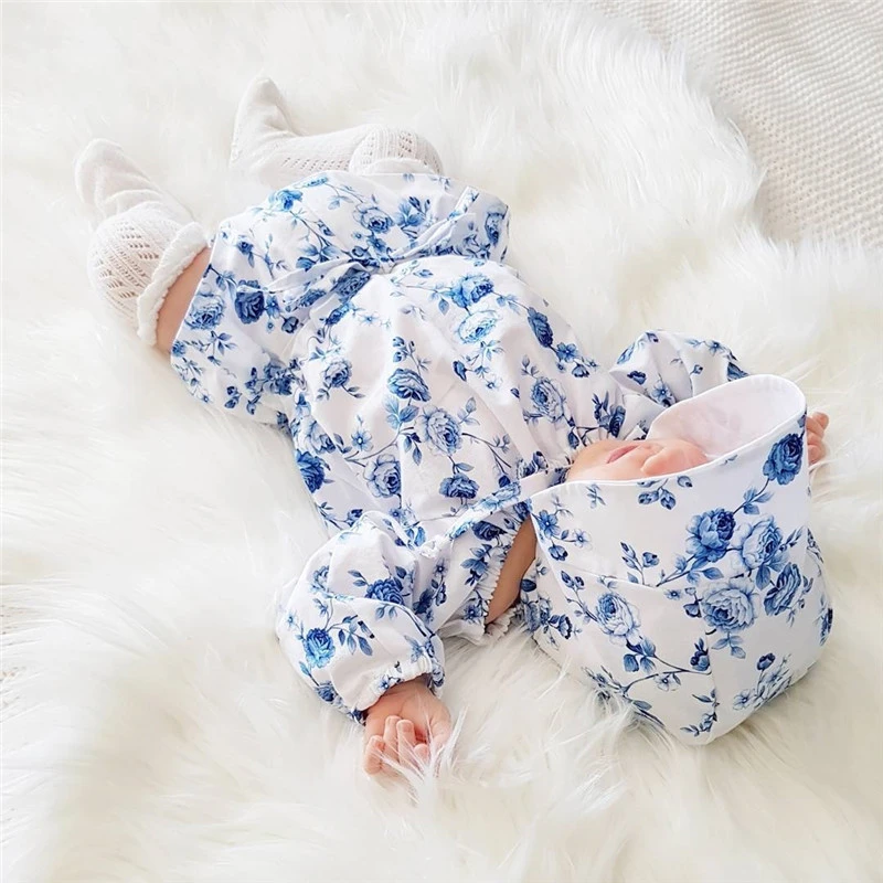 Emmababy милый комплект детской одежды для маленьких девочек синего цвета с