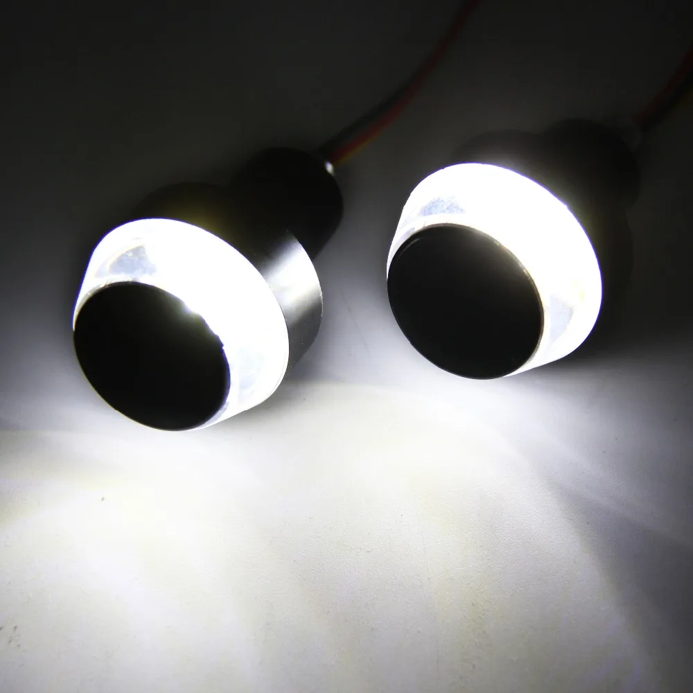 

1 Pair CNC Motorcycle Amber Yellow White LED 12V Handle Bar End Indicator Grip Plug Turn Signal Light Fit