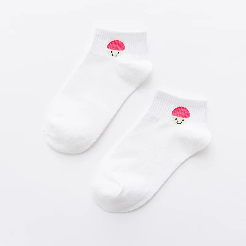 4 Женские брендовые хлопковые носки с героями мультфильмов Harajuku, женские милые носки для скейтборда, хипстерские модные короткие носки с животным принтом - Цвет: 4