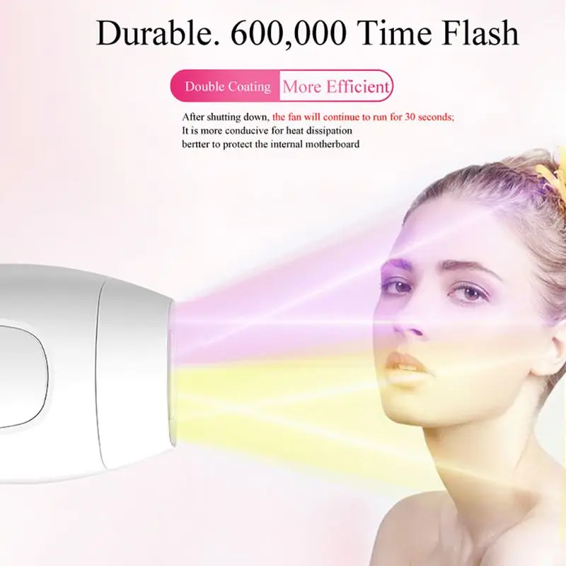 

600000 flash professional permanent IPL epilator laser hair removal electric photo women painless threading hair remover machine